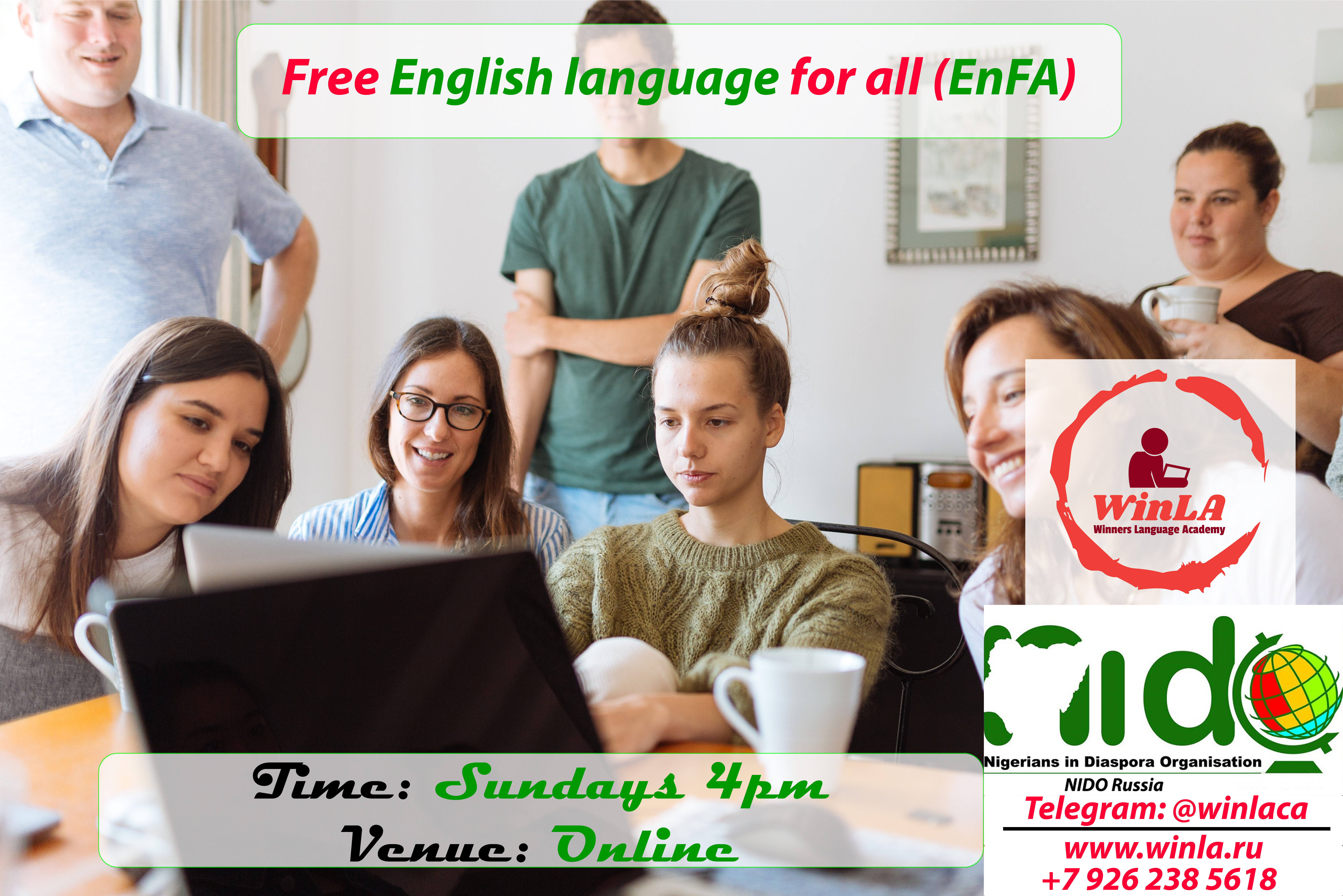 Free English Language Lessons for all (EnFA)